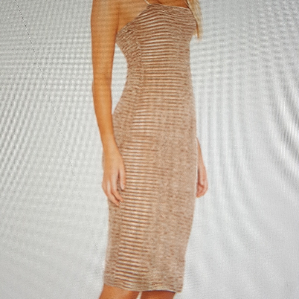 Privacy Please Striped Midi Dress